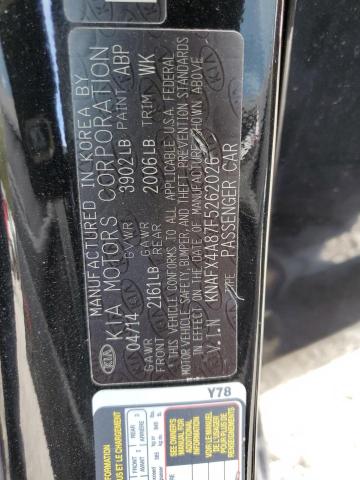 2015 KIA FORTE EX - KNAFX4A87F5262026