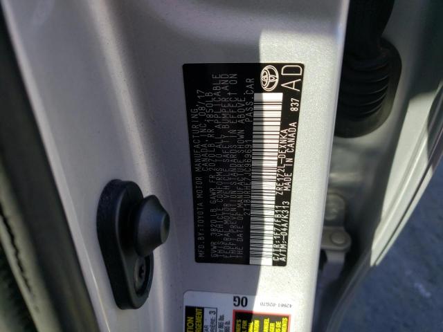 2T1BURHE7JC969691 Toyota COROLLA L