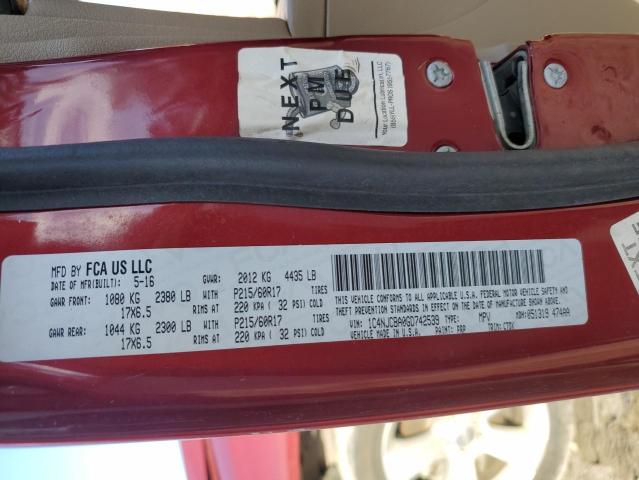 2016 Jeep Compass Sport VIN: 1C4NJCBA0GD742539 Lot: 77918663