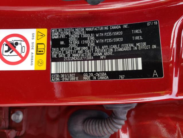 2T2ZZMCA3JC113064 Lexus Rx 350 Base