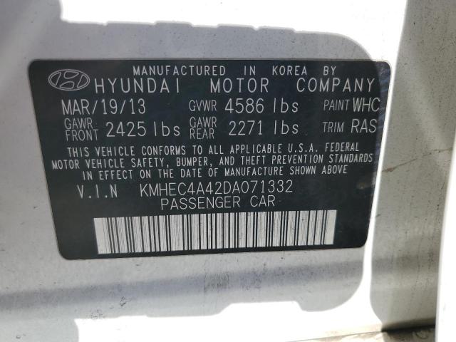 KMHEC4A42DA071332 | 2013 Hyundai sonata hybrid