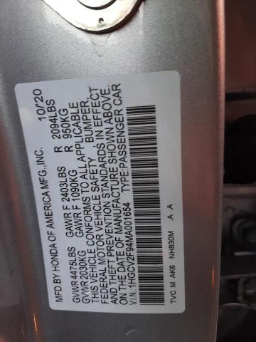 1HGCV2F94MA001654 | 2021 HONDA ACCORD TOU