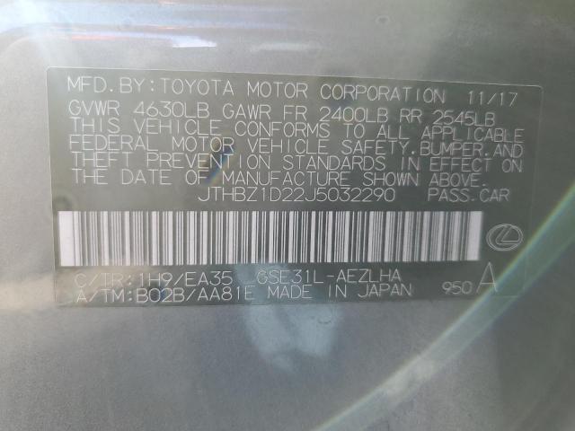 2018 LEXUS IS 350 - JTHBZ1D22J5032290