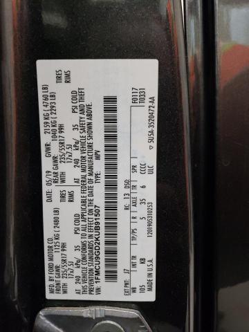 1FMCU9GD2KUB91507 2019 FORD ESCAPE, photo no. 12