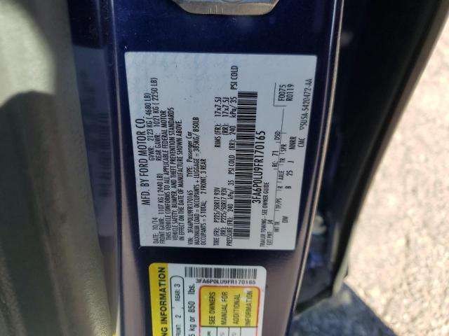 3FA6P0LU9FR170165 | 2015 FORD FUSION SE