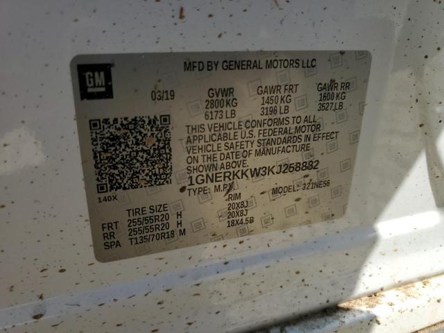 2019 CHEVROLET TRAVERSE P - 1GNERKKW3KJ258882