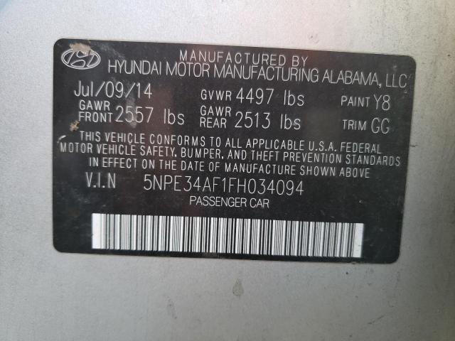 2015 HYUNDAI SONATA SPO - 5NPE34AF1FH034094