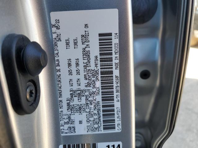 3TMCZ5AN6NM501599 | 2022 TOYOTA TACOMA DOU