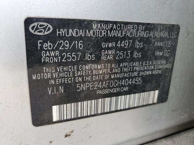 5NPE24AF0GH404455 | 2016 HYUNDAI SONATA SE