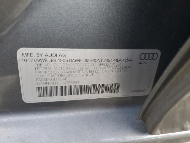 VIN WAUFFAFL0DN027091 2013 Audi A4, Premium Plus no.12