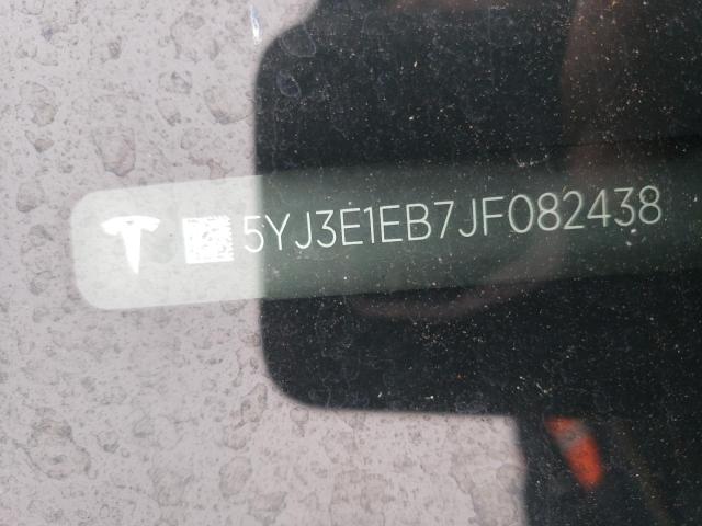 5YJ3E1EB7JF082438 | 2018 TESLA MODEL 3