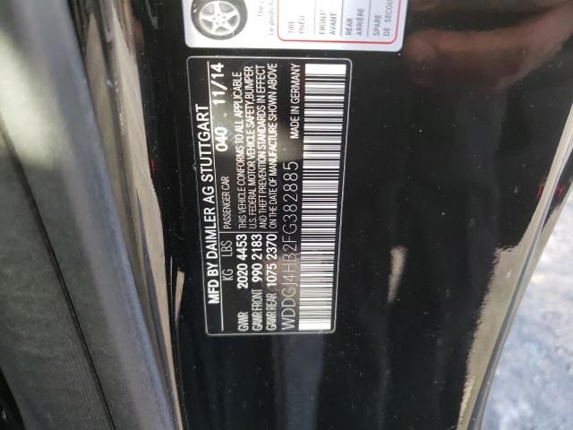 WDDGJ4HB2FG382885 Mercedes-Benz C 250