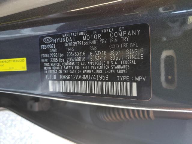 2021 HYUNDAI KONA SE - KM8K12AA9MU741959