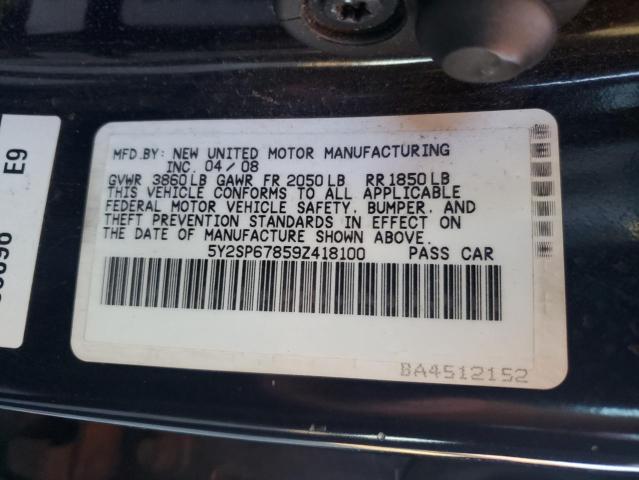 5Y2SP67859Z418100 2009 Pontiac Vibe