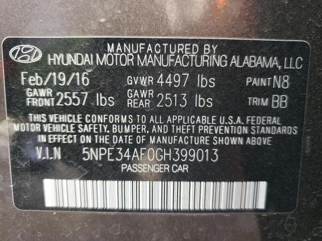 5NPE34AF0GH399013 | 2016 HYUNDAI SONATA SPO