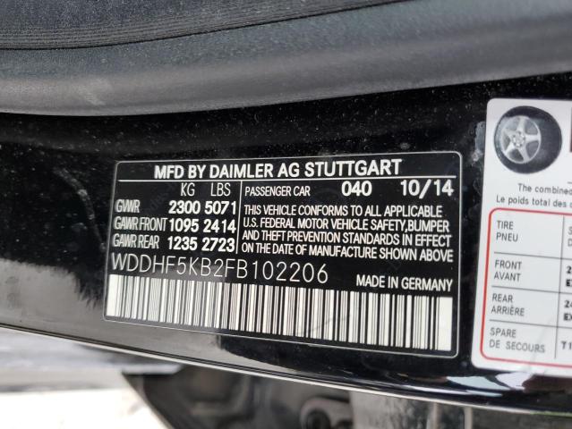 WDDHF5KB2FB102206 2015 MERCEDES-BENZ E-CLASS - Image 12