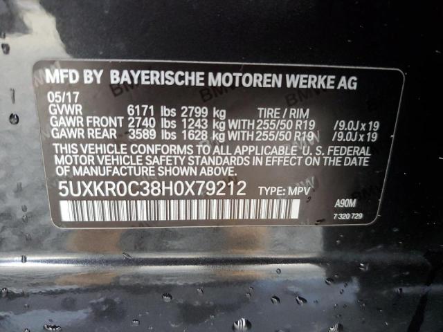 VIN 5UXKR0C38H0X79212 2017 BMW X5, Xdrive35I no.14