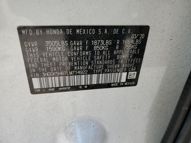 2020 HONDA FIT SPORT - 3HGGK5H67LM714922