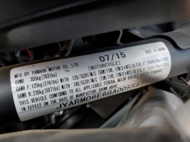 2016 YAMAHA FZ07 JYARM06E6GA005587