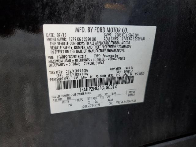 1FAHP2F83FG180314 | 2015 FORD TAURUS LIM