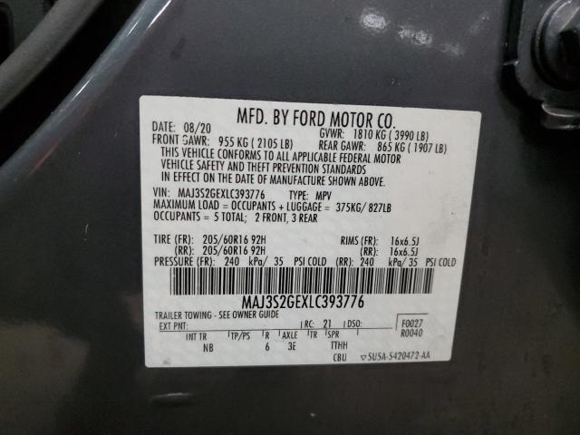 MAJ3S2GEXLC393776 Ford Ecosport Se