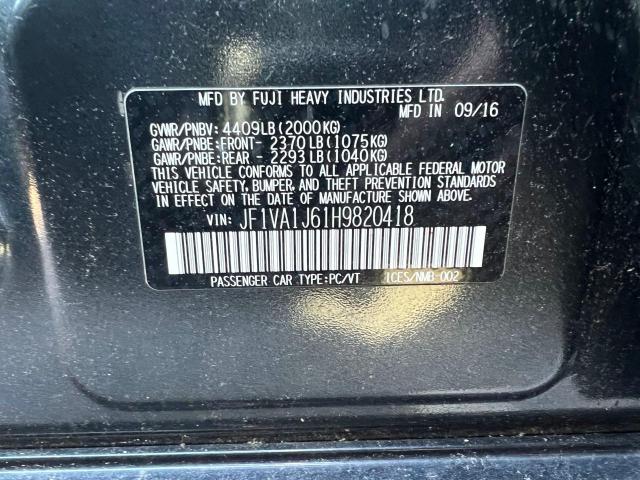 JF1VA1J61H9820418 Subaru Wrx Limited