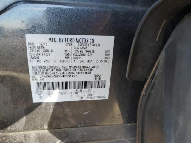 2FMPK4G93HBB31272 2017 FORD EDGE, photo no. 13