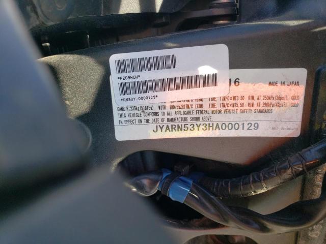 2017 YAMAHA FZ09 C JYARN53Y3HA000129