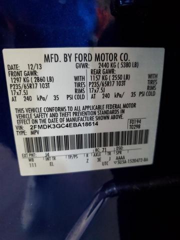 2FMDK3GC4EBA18614 Ford EDGE SE