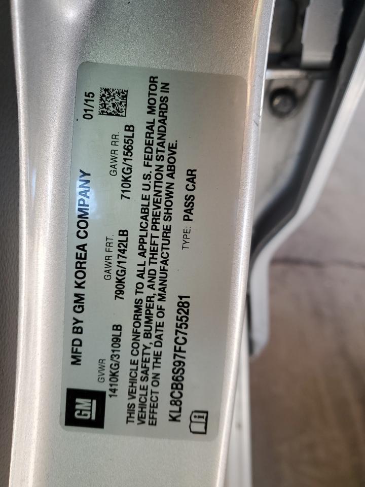 KL8CB6S97FC755281 2015 Chevrolet Spark Ls KL8CB6S97FC755281 2015 Chevrolet Spark Ls