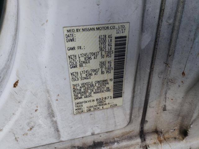 2018 NISSAN NV 1500 S - 1N6BF0KY4JN802871