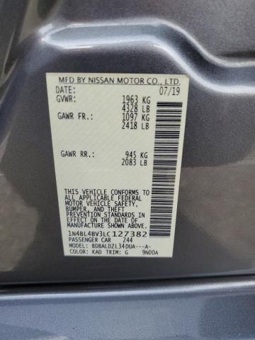 1N4BL4BV3LC127382 | 2020 Nissan altima s