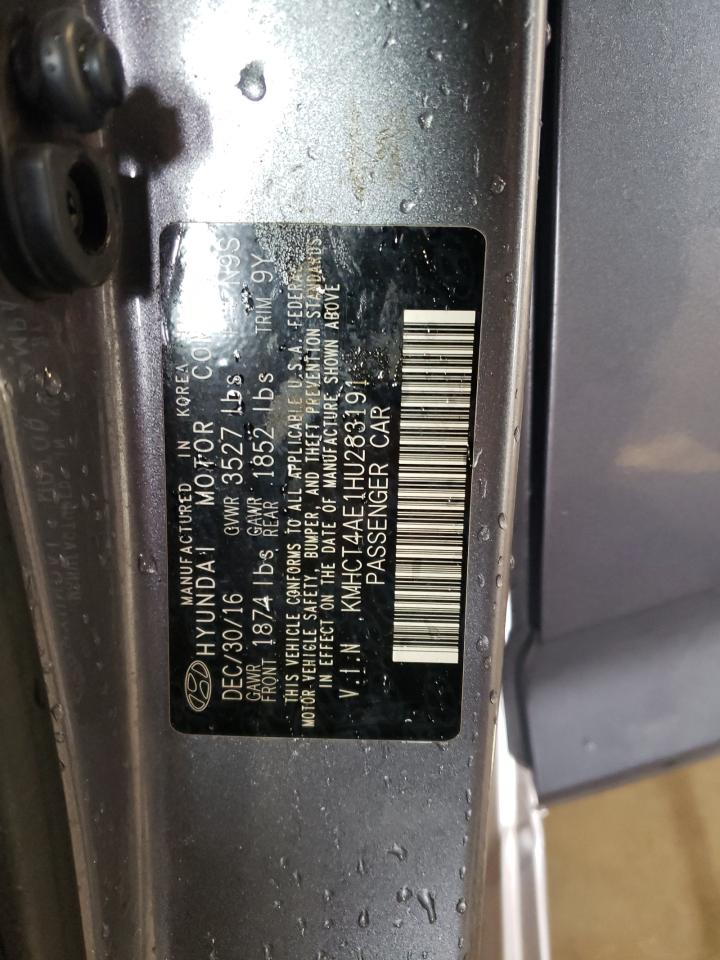 KMHCT4AE1HU283191 2017 Hyundai Accent Se