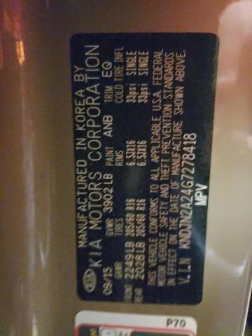 2016 KIA SOUL - KNDJN2A24G7278418