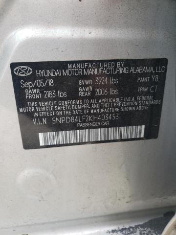 2019 HYUNDAI ELANTRA SE - 5NPD84LF2KH403453