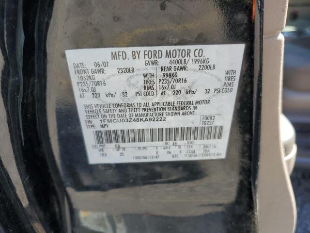 2008 Ford Escape Xlt VIN: 1FMCU03Z48KA92222 Lot: 75169263