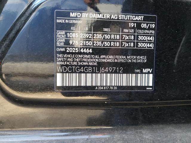 VIN WDCTG4GB1LJ649712 2020 Mercedes-Benz GLA-Class,... no.13