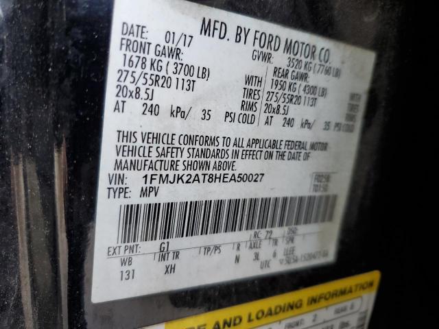1FMJK2AT8HEA50027 Ford Expedition El Limited