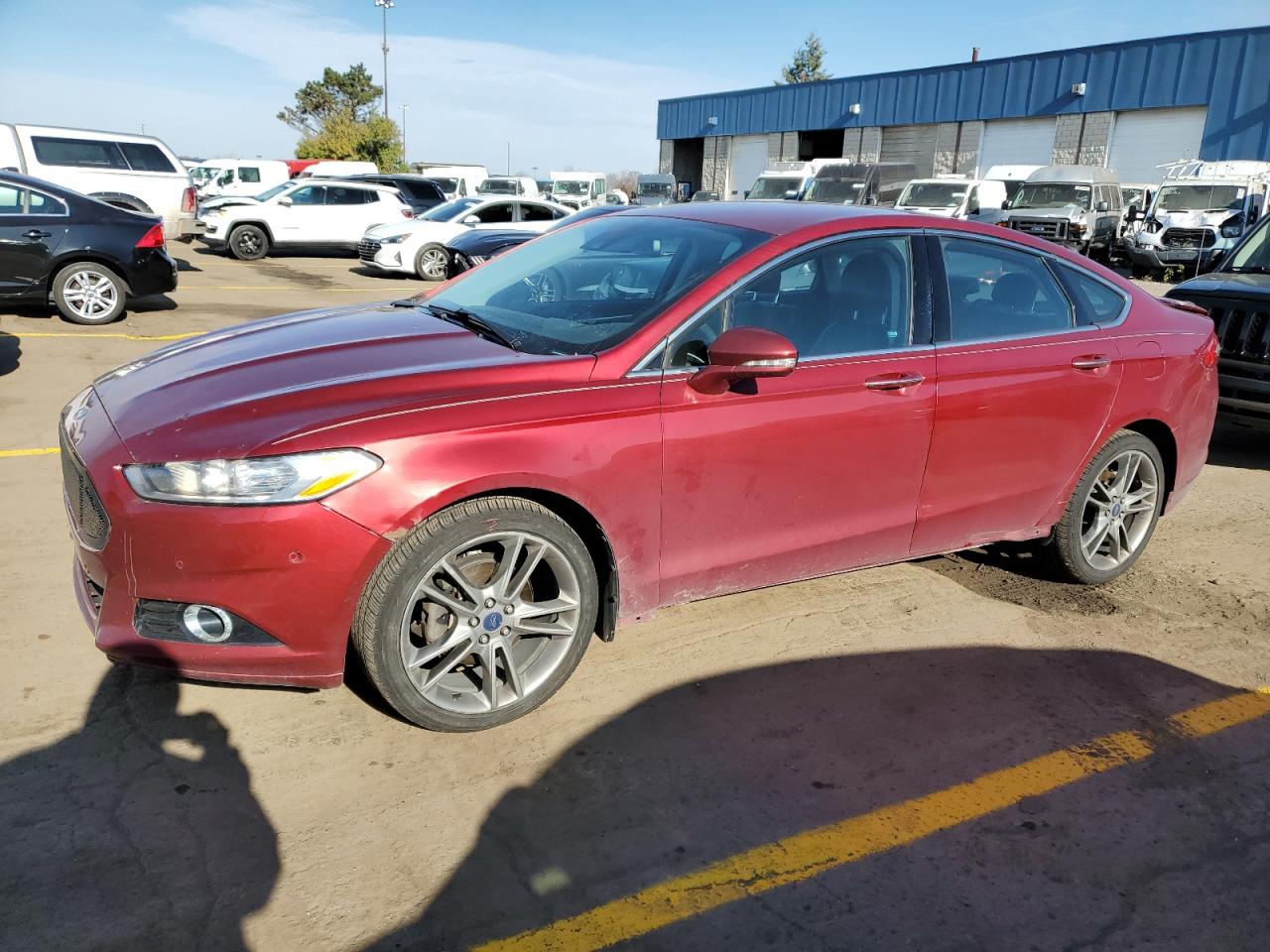 Lot #2195791203 2015 FORD FUSION TIT