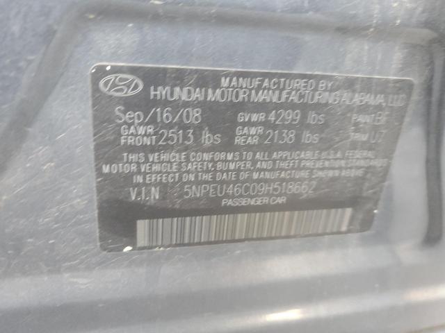 5NPEU46C09H518662 | 2009 Hyundai sonata se