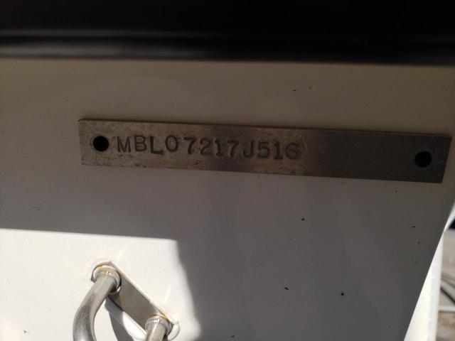 MBL07217J516 Auction: COPART Lot: 72631653 Location: NC - LUMBERTON MBL07217J516 OTHER MAYCRAFT 2016 WHITE Photo 10