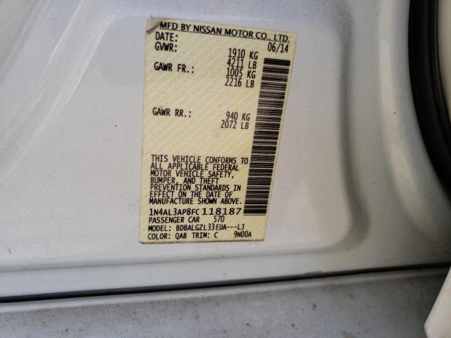 2015 NISSAN ALTIMA 2.5 - 1N4AL3AP8FC118187