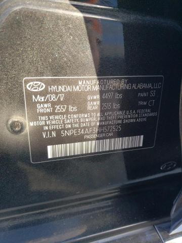 5NPE34AF3HH572525 | 2017 HYUNDAI SONATA SPO