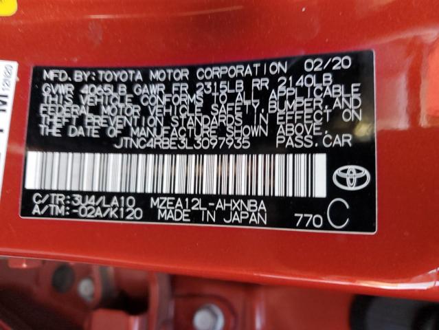 JTNC4RBE3L3097935 | 2020 TOYOTA COROLLA XS