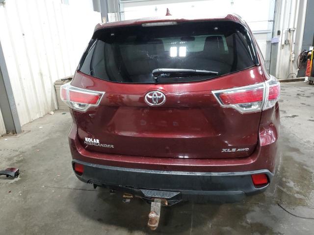 VIN 5TDJKRFH5FS077792 2015 Toyota Highlander, Xle no.6