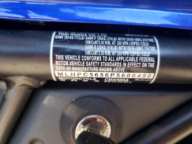 2023 HONDA CMX500 A MLHPC5656P5600490