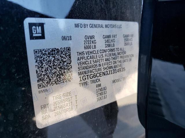 1GTG6CEN3J1314935 GMC CANYON SLE