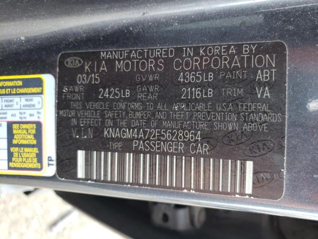 KNAGM4A72F5628964 KIA Optima Lx