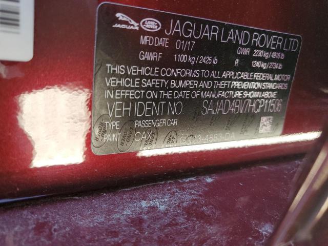 2017 JAGUAR XE PREMIUM - SAJAD4BV7HCP11506