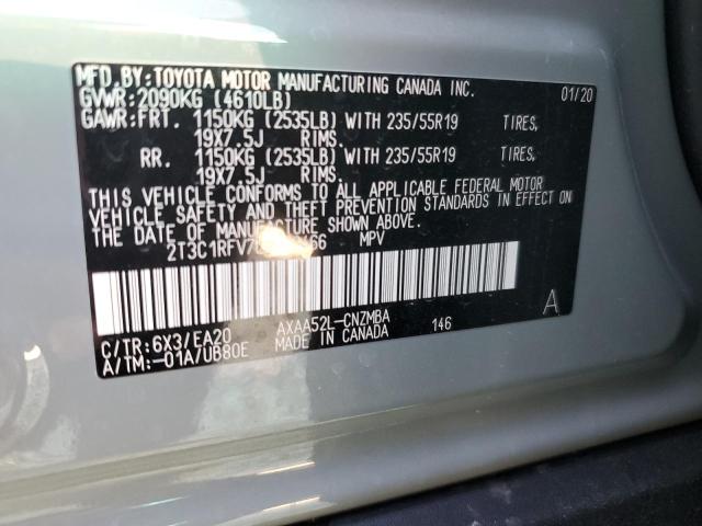 2T3C1RFV7LW070466 | 2020 TOYOTA RAV4 XLE P